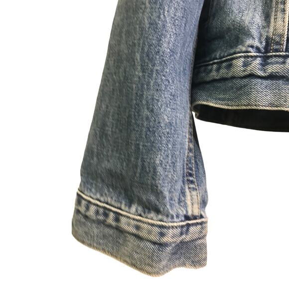 Gap 1969 Jeans Jacket Womens Size L Blue Denim Cotton Button Up Collar - Picture 7 of 13